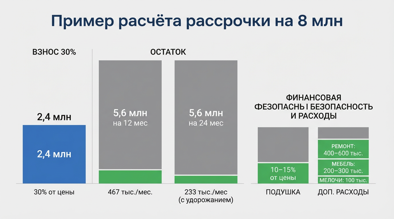 квартиры в рассрочку от застройщика